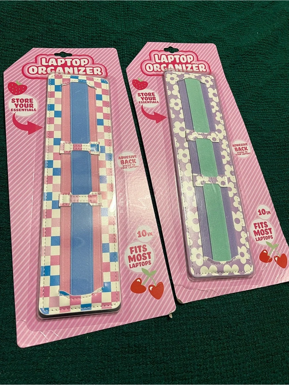 NWT Laptop Organizer Strap - Pink & Purple Designs (2 units)